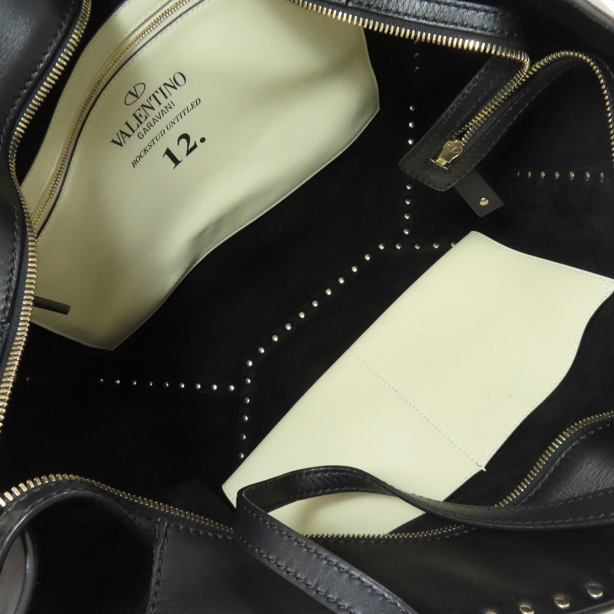 VALENTINO Rock studs Tote Bag Leather Ladies [Used]