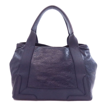 BALENCIAGA 339933 NAVY CABAS Handbag Calf Ladies [Used]