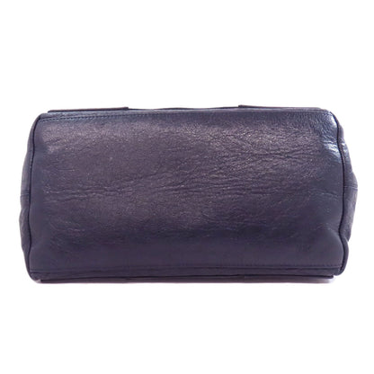 BALENCIAGA 339933 NAVY CABAS Handbag Calf Ladies [Used]