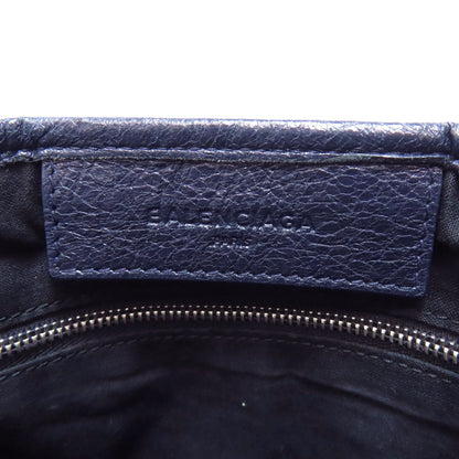 BALENCIAGA 339933 NAVY CABAS Handbag Calf Ladies [Used]