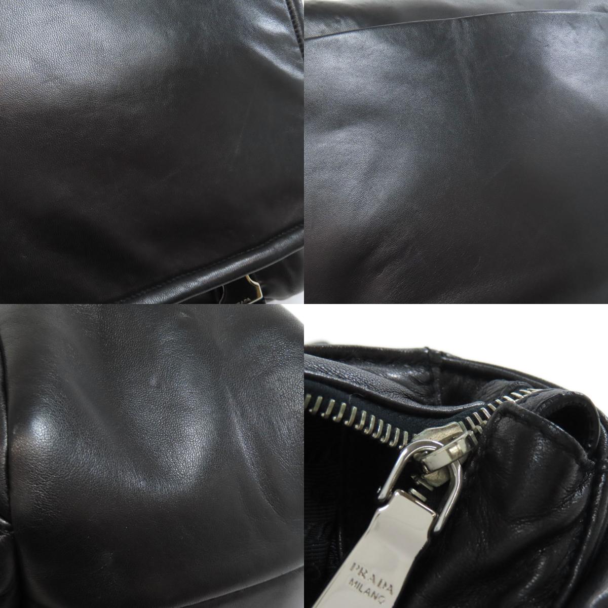 PRADA Simple design Shoulder Bag Lambskin Ladies [Used]