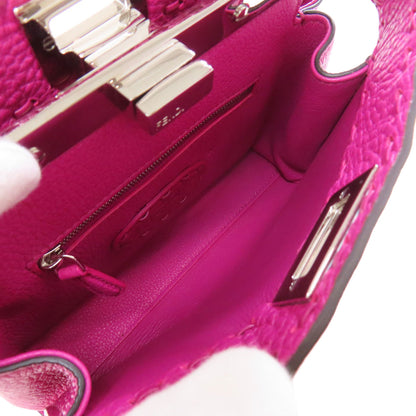 FENDI Mini Peek Boo 2WAY Handbag Calf Ladies [Used]
