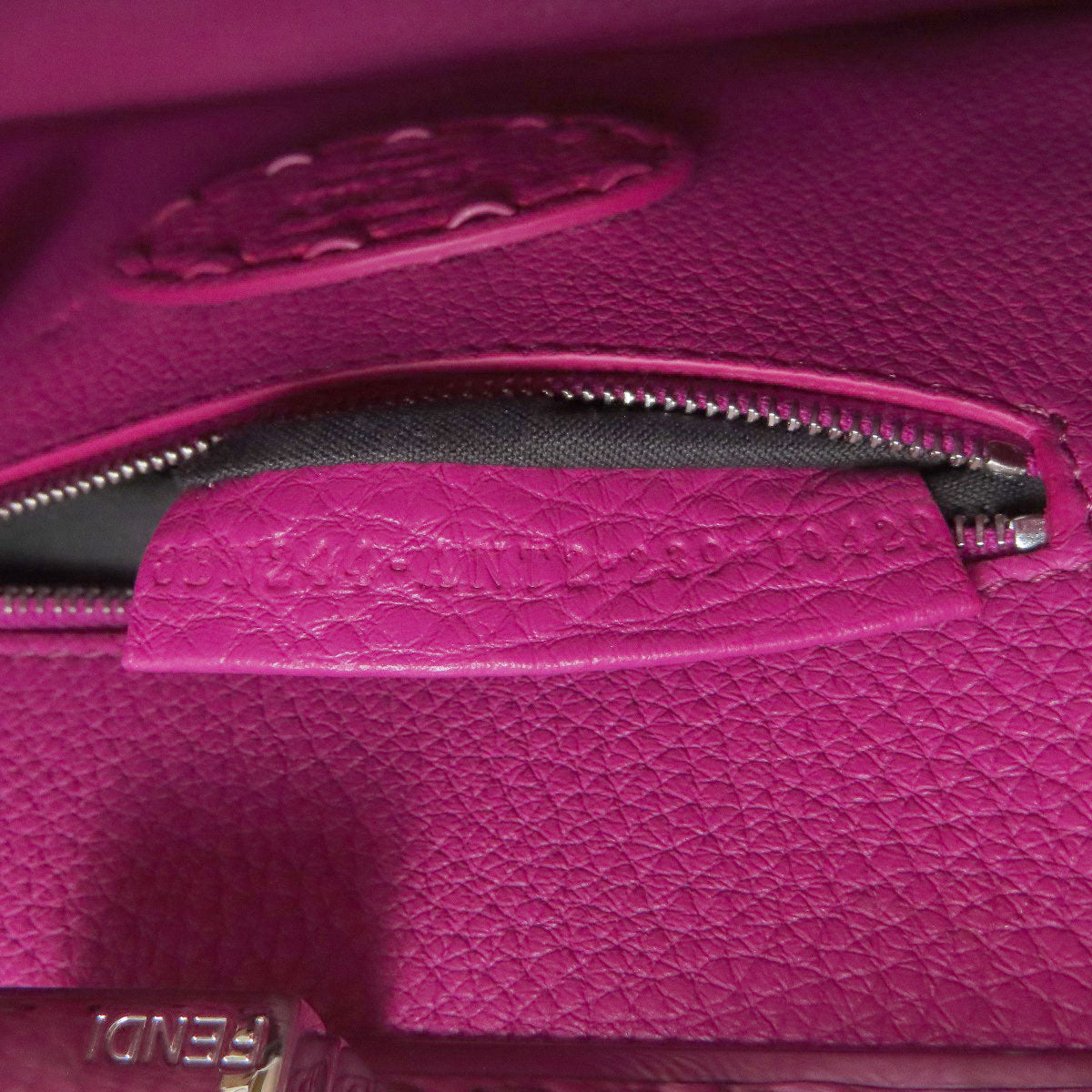 FENDI Mini Peek Boo 2WAY Handbag Calf Ladies [Used]
