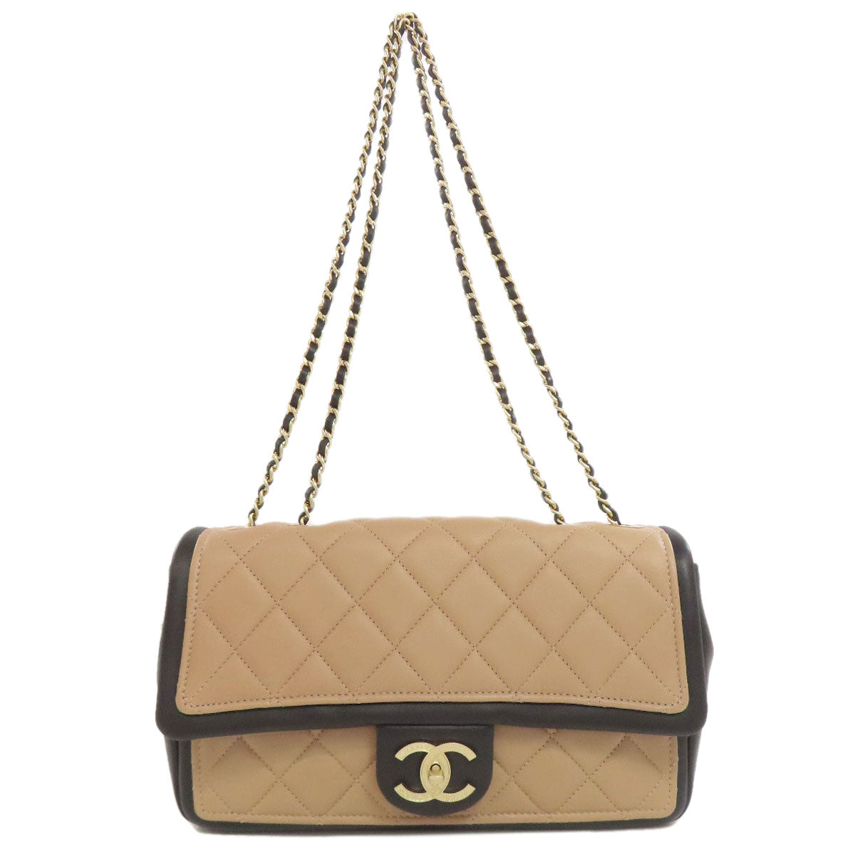 CHANEL ChainShoulder Matelasse GoldHardware Shoulder Bag Calf Ladies [Used]