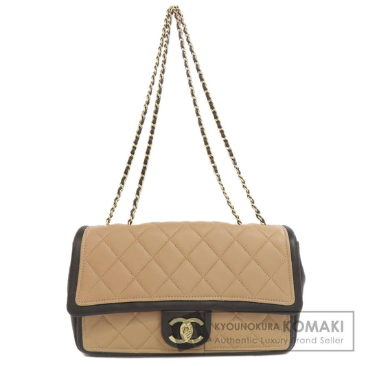 CHANEL ChainShoulder Matelasse GoldHardware Shoulder Bag Calf Ladies [Used]