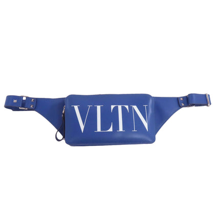 VALENTINO logo body bag Leather Ladies [Used]