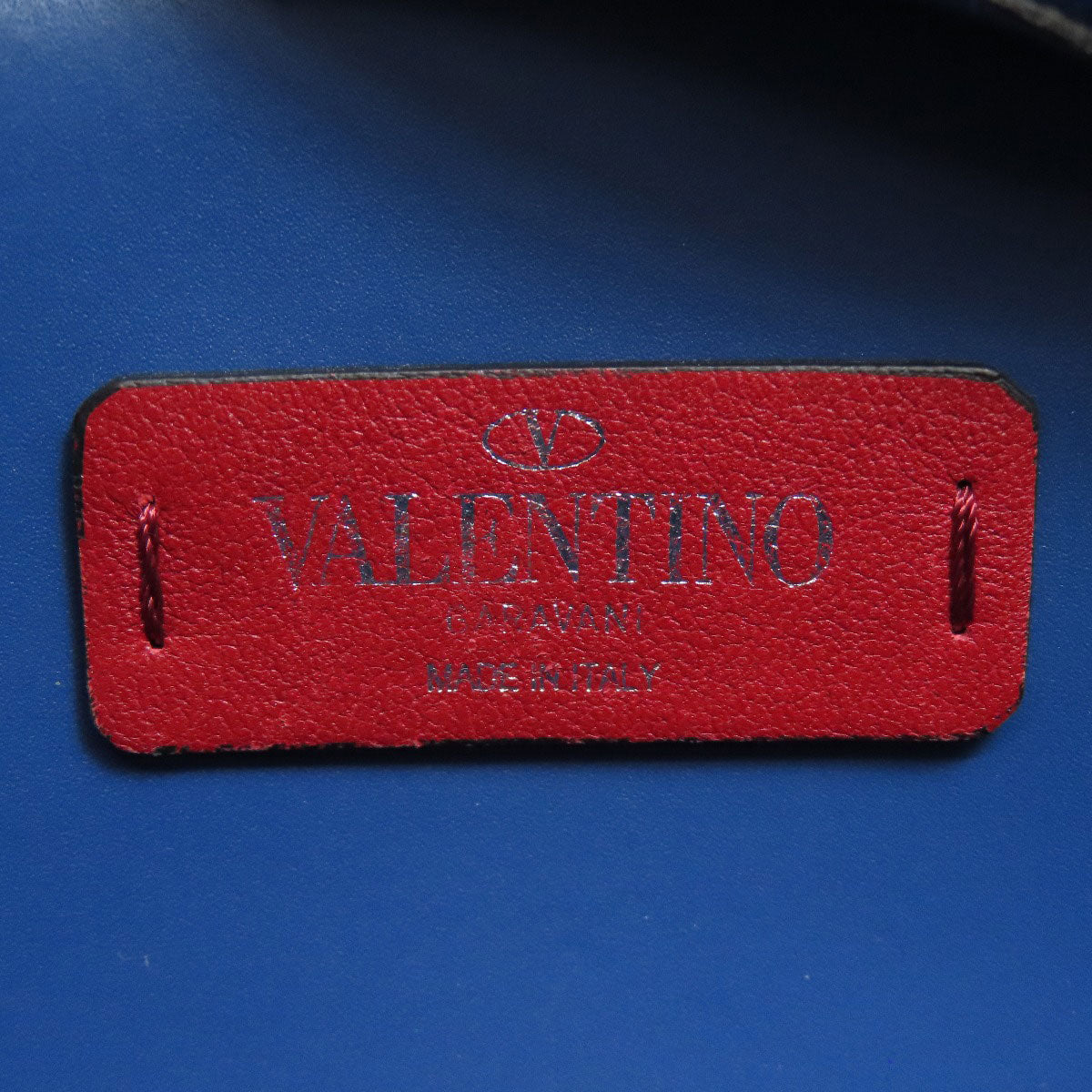 VALENTINO logo body bag Leather Ladies [Used]