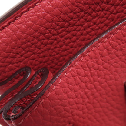 HERMES Birkin 25 Rose Jaipur Silver Hardware Handbag Taurillon Clemence Ladies [Used]