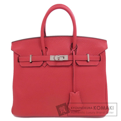 HERMES Birkin 25 Rose Jaipur Silver Hardware Handbag Taurillon Clemence Ladies [Used]
