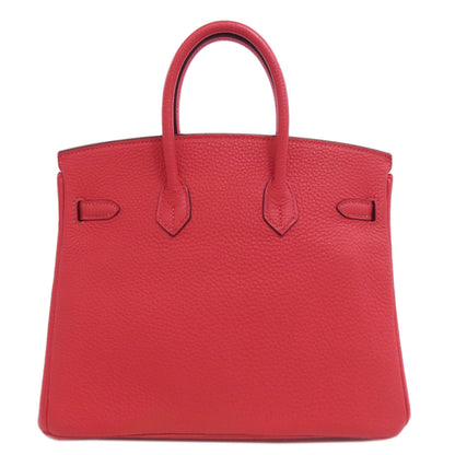 HERMES Birkin 25 Rose Jaipur Silver Hardware Handbag Taurillon Clemence Ladies [Used]