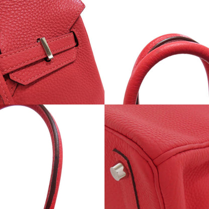 HERMES Birkin 25 Rose Jaipur Silver Hardware Handbag Taurillon Clemence Ladies [Used]