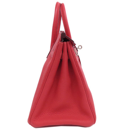 HERMES Birkin 25 Rose Jaipur Silver Hardware Handbag Taurillon Clemence Ladies [Used]