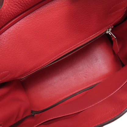 HERMES Birkin 25 Rose Jaipur Silver Hardware Handbag Taurillon Clemence Ladies [Used]