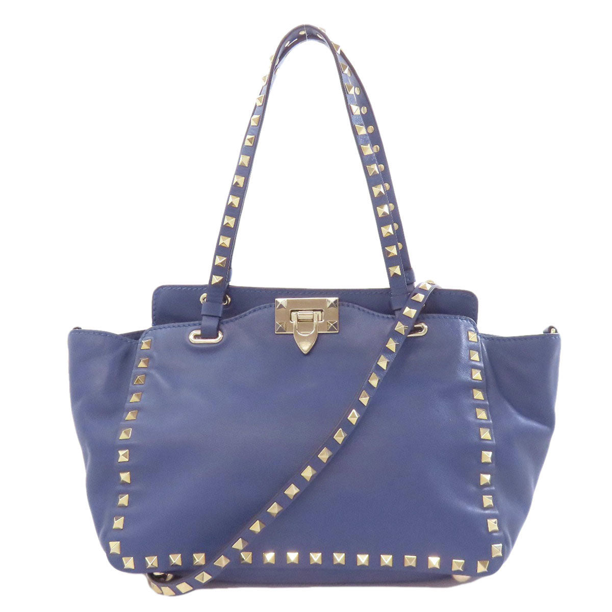 VALENTINO Studs 2WAY Tote Bag Leather Ladies [Used]