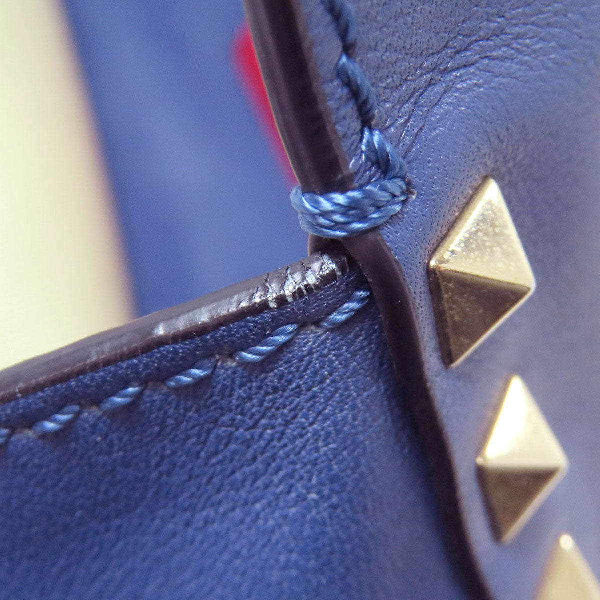 VALENTINO Studs 2WAY Tote Bag Leather Ladies [Used]