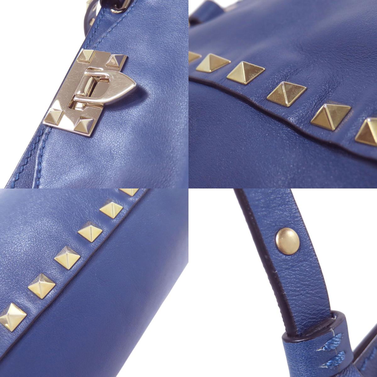 VALENTINO Studs 2WAY Tote Bag Leather Ladies [Used]