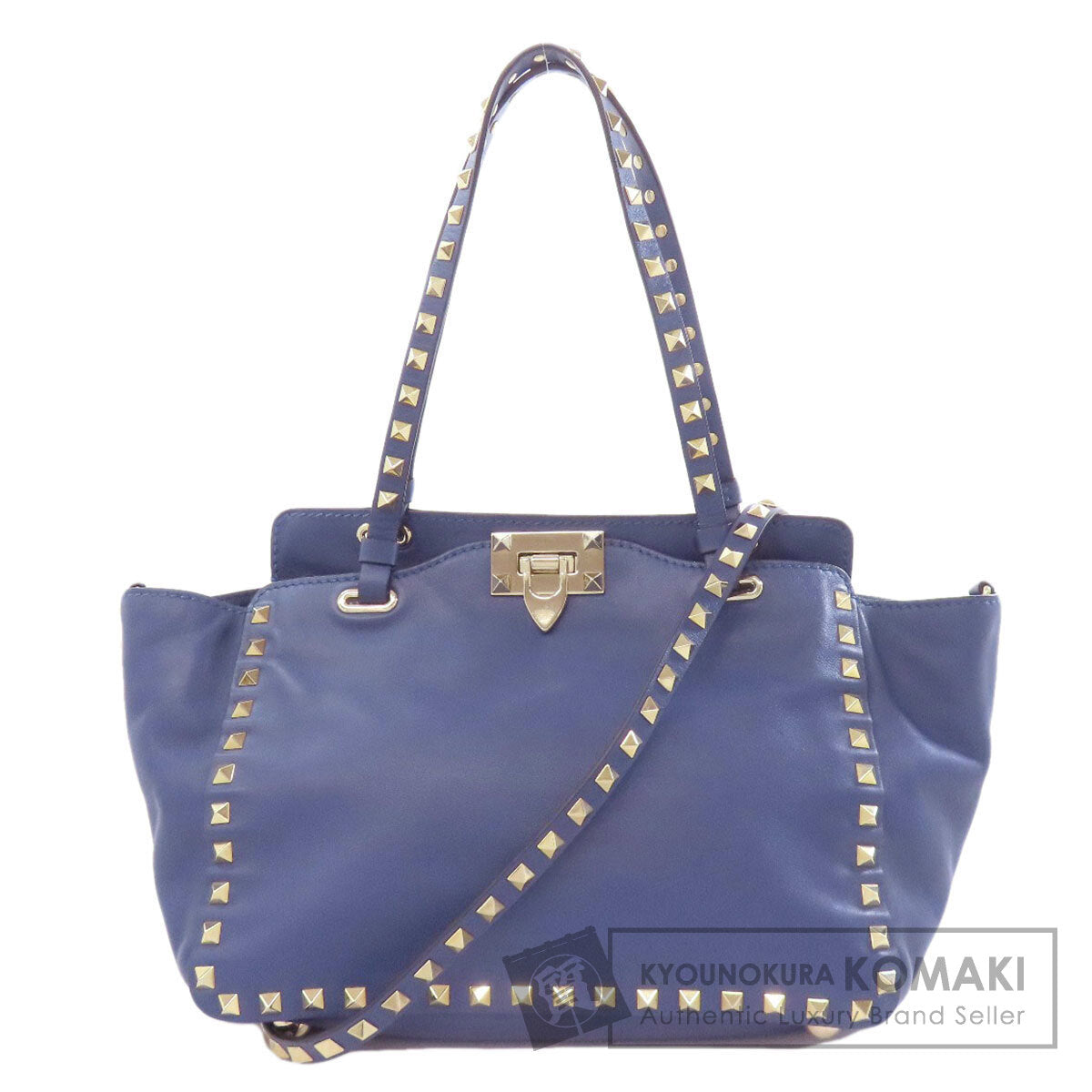 VALENTINO Studs 2WAY Tote Bag Leather Ladies [Used]