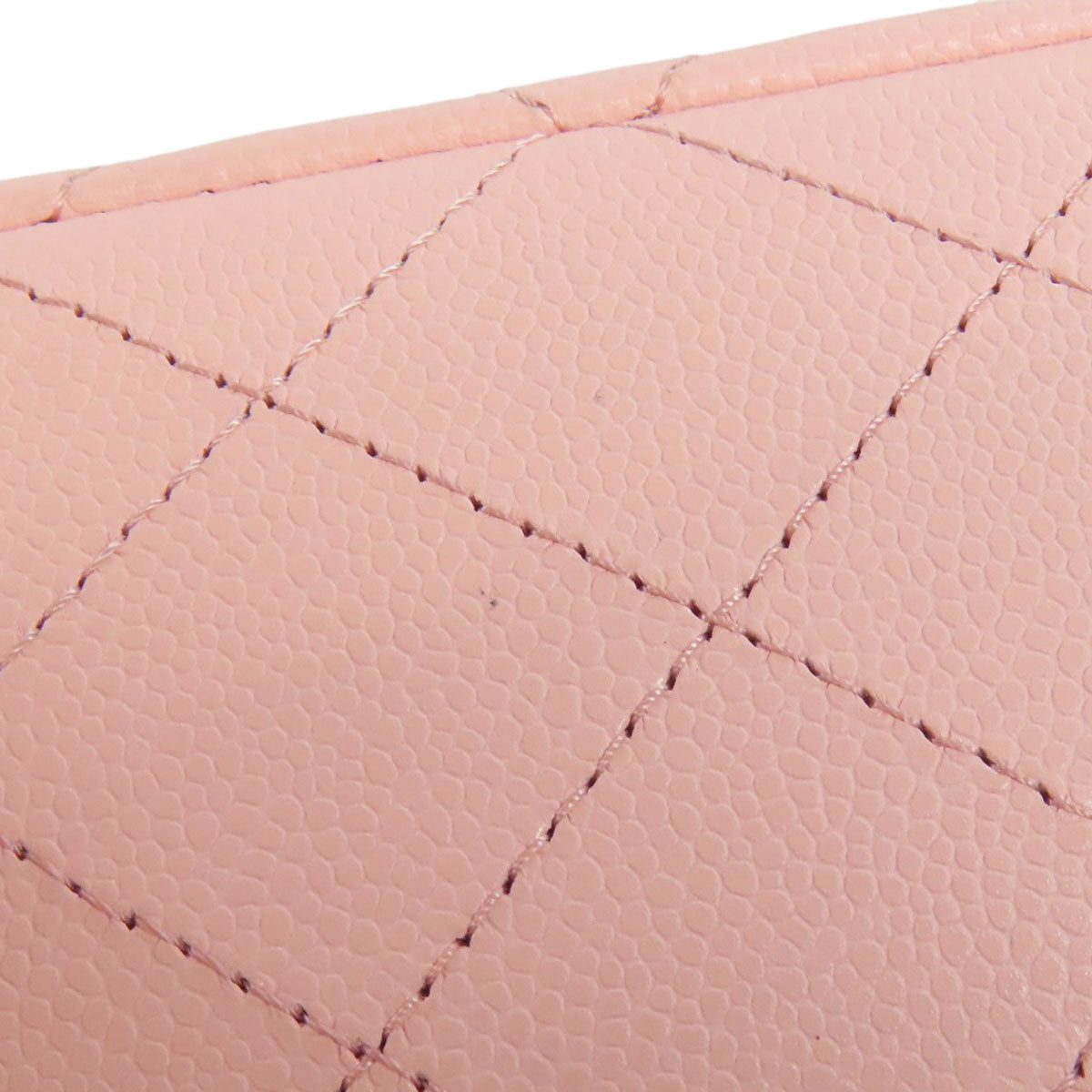 CHANEL Matelasse Double Flap Gold Hardware Shoulder Bag Grained Calfskin Skin Ladies [Used]