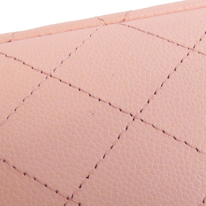 CHANEL Matelasse Double Flap Gold Hardware Shoulder Bag Grained Calfskin Skin Ladies [Used]