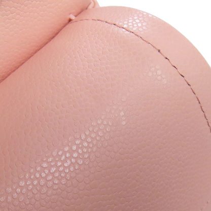 CHANEL Matelasse Double Flap Gold Hardware Shoulder Bag Grained Calfskin Skin Ladies [Used]