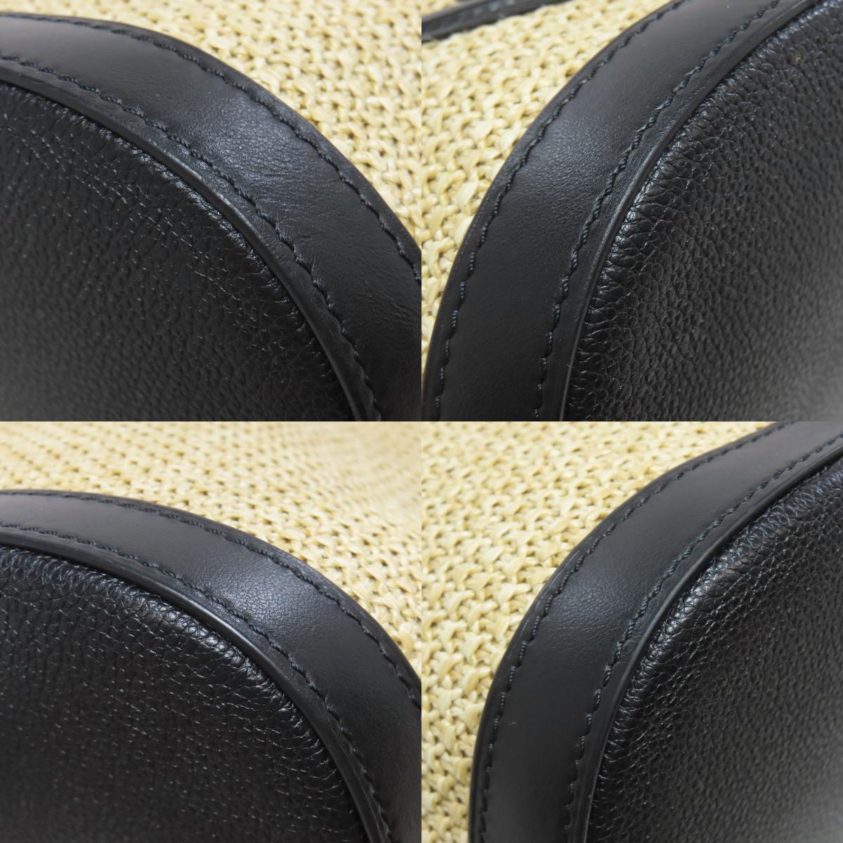 LOUIS VUITTON M59961 petit bucket Handbag Raffia Ladies [Used]