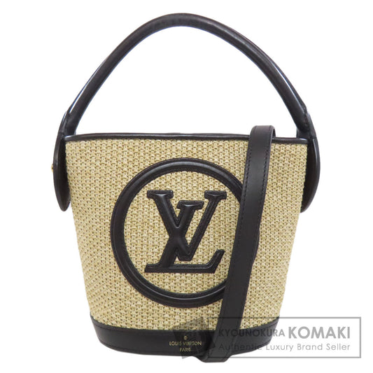 LOUIS VUITTON M59961 petit bucket Handbag Raffia Ladies [Used]