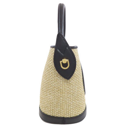 LOUIS VUITTON M59961 petit bucket Handbag Raffia Ladies [Used]