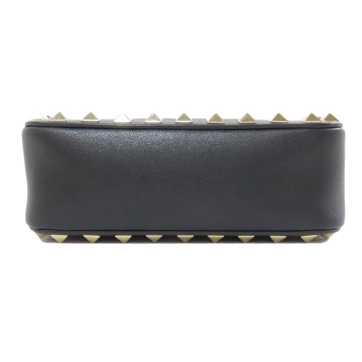 VALENTINO Studs ChainShoulder Shoulder Bag Leather Ladies [Used]