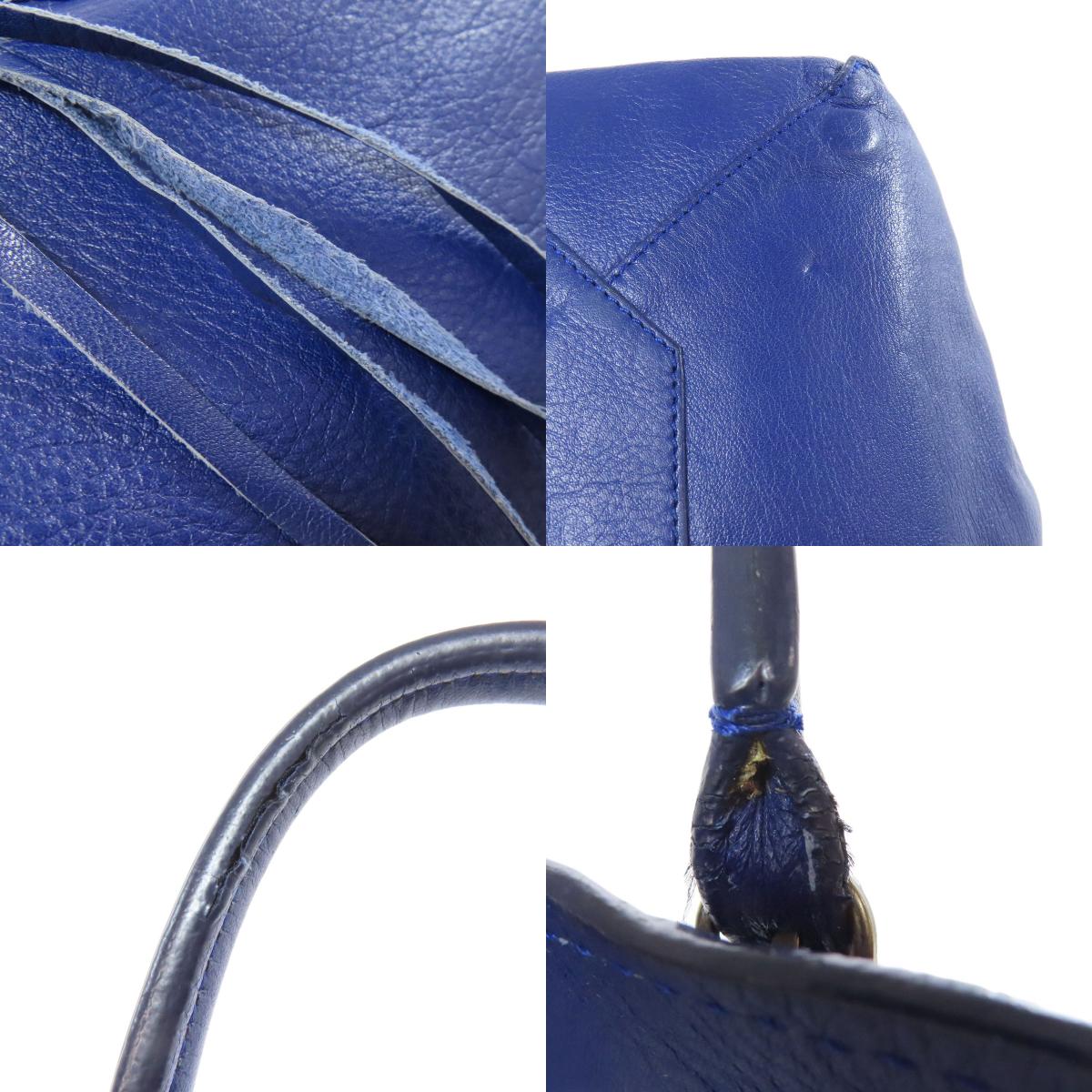 BALENCIAGA The paper Handbag Calf Ladies [Used]