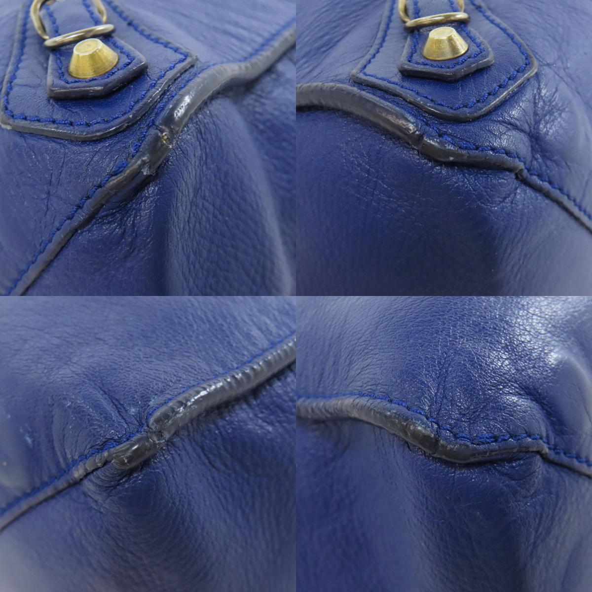 BALENCIAGA The paper Handbag Calf Ladies [Used]