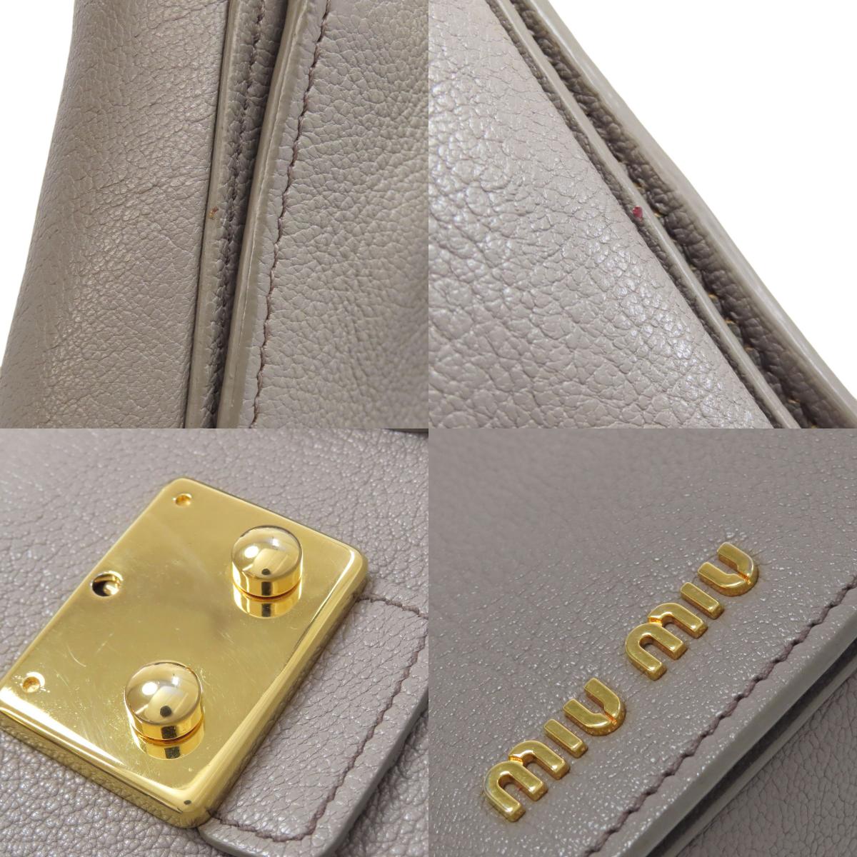 MIUMIU 2WAY Handbag Leather Ladies [Used]