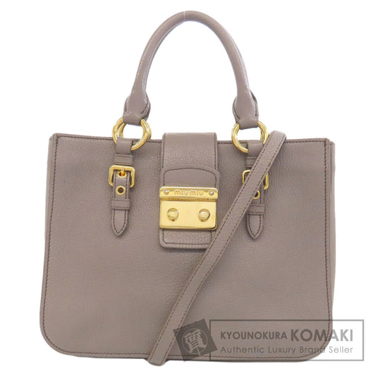 MIUMIU 2WAY Handbag Leather Ladies [Used]