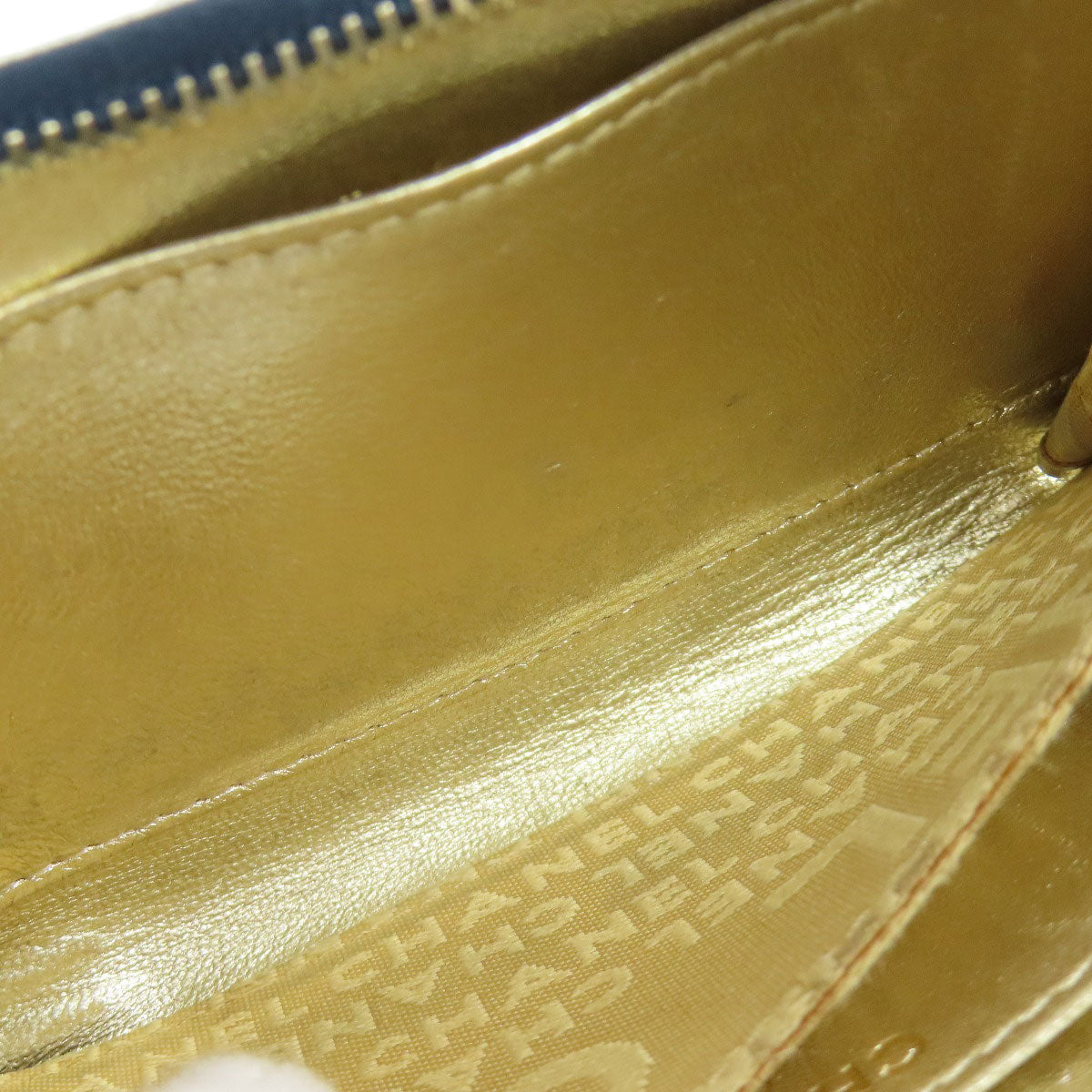 CHANEL COCO Mark Stitch GoldHardware coin purse Denim Ladies [Used]