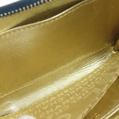 CHANEL COCO Mark Stitch GoldHardware coin purse Denim Ladies [Used]