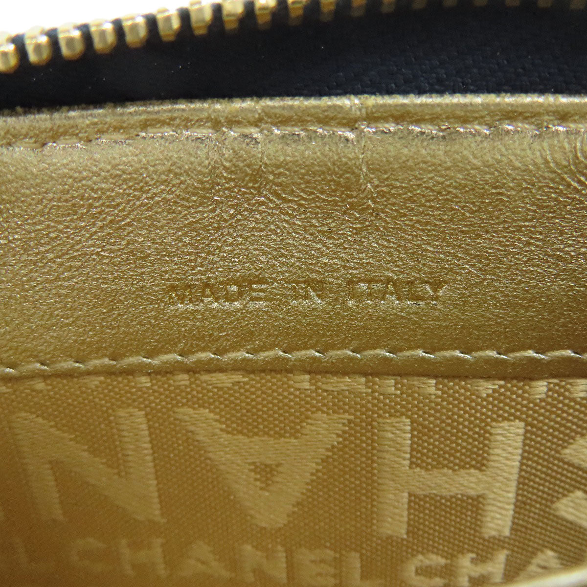 CHANEL COCO Mark Stitch GoldHardware coin purse Denim Ladies [Used]