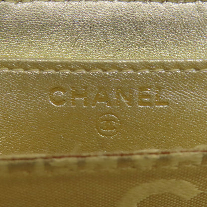 CHANEL COCO Mark Stitch GoldHardware coin purse Denim Ladies [Used]