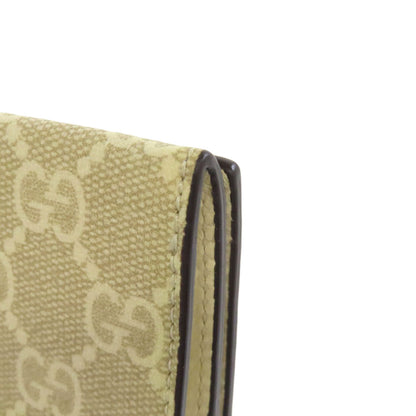 GUCCI 474748 Double G GG Card Case Calf PVCLadies [Used]