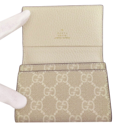 GUCCI 474748 Double G GG Card Case Calf PVCLadies [Used]