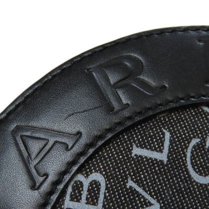 BVLGARI Drum Bag Logomania Handbag Canvas Ladies [Used]