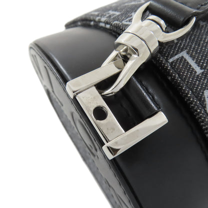 BVLGARI Drum Bag Logomania Handbag Canvas Ladies [Used]