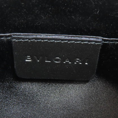 BVLGARI Drum Bag Logomania Handbag Canvas Ladies [Used]