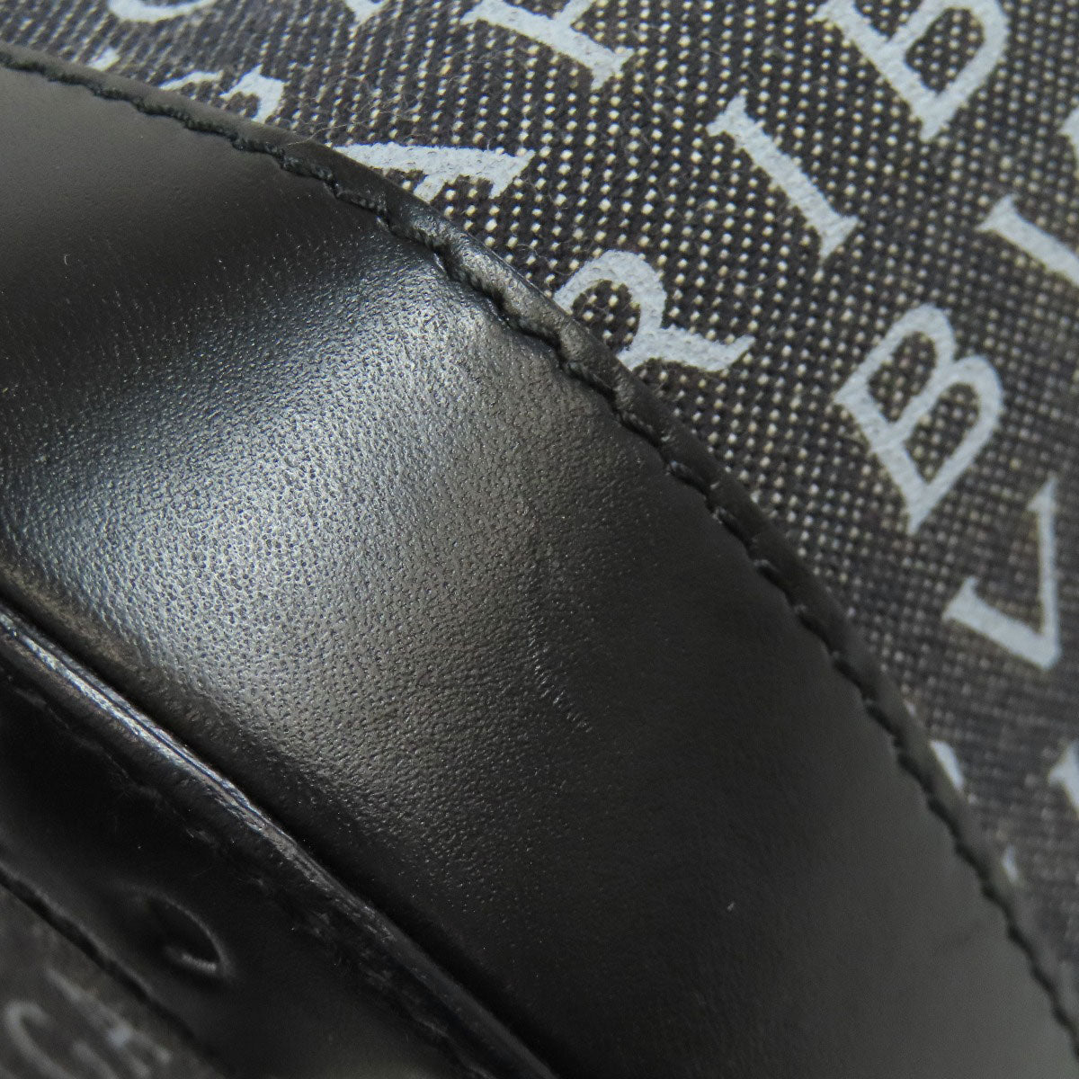 BVLGARI Drum Bag Logomania Handbag Canvas Ladies [Used]