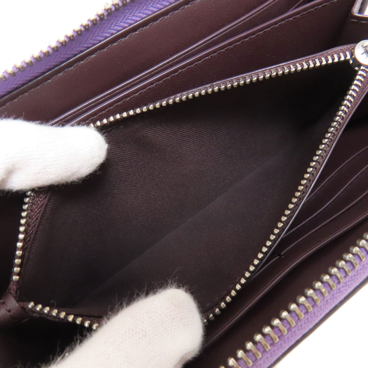 COACH C4452 Signature Long wallet (with coin pocket) PVC Ladies [Used]