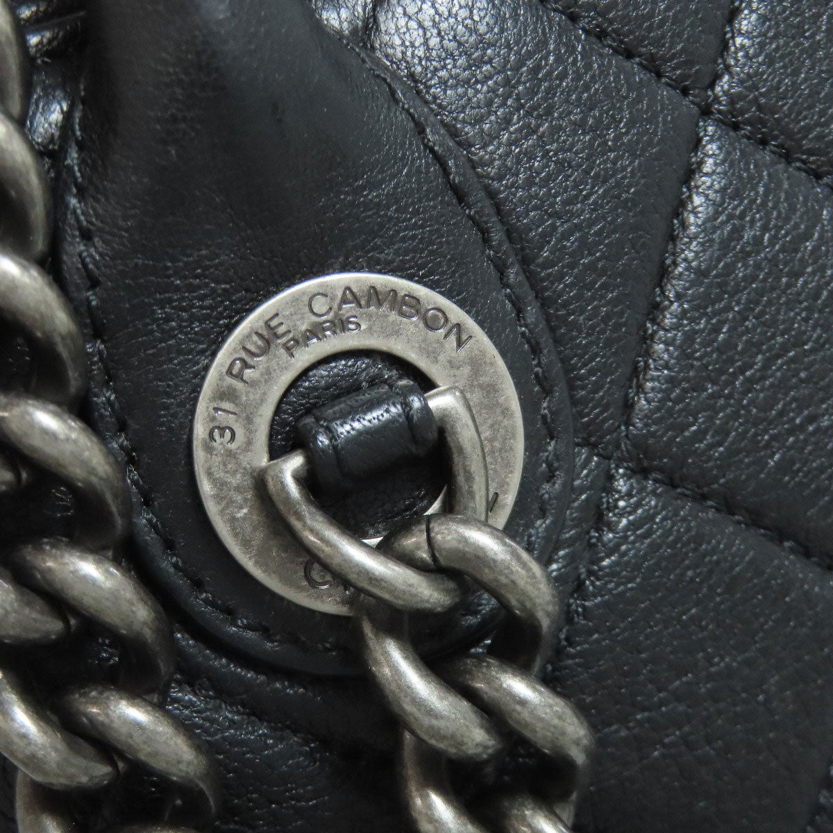 CHANEL Matelasse SilverHardware 2WAY Handbag Calf Ladies [Used]