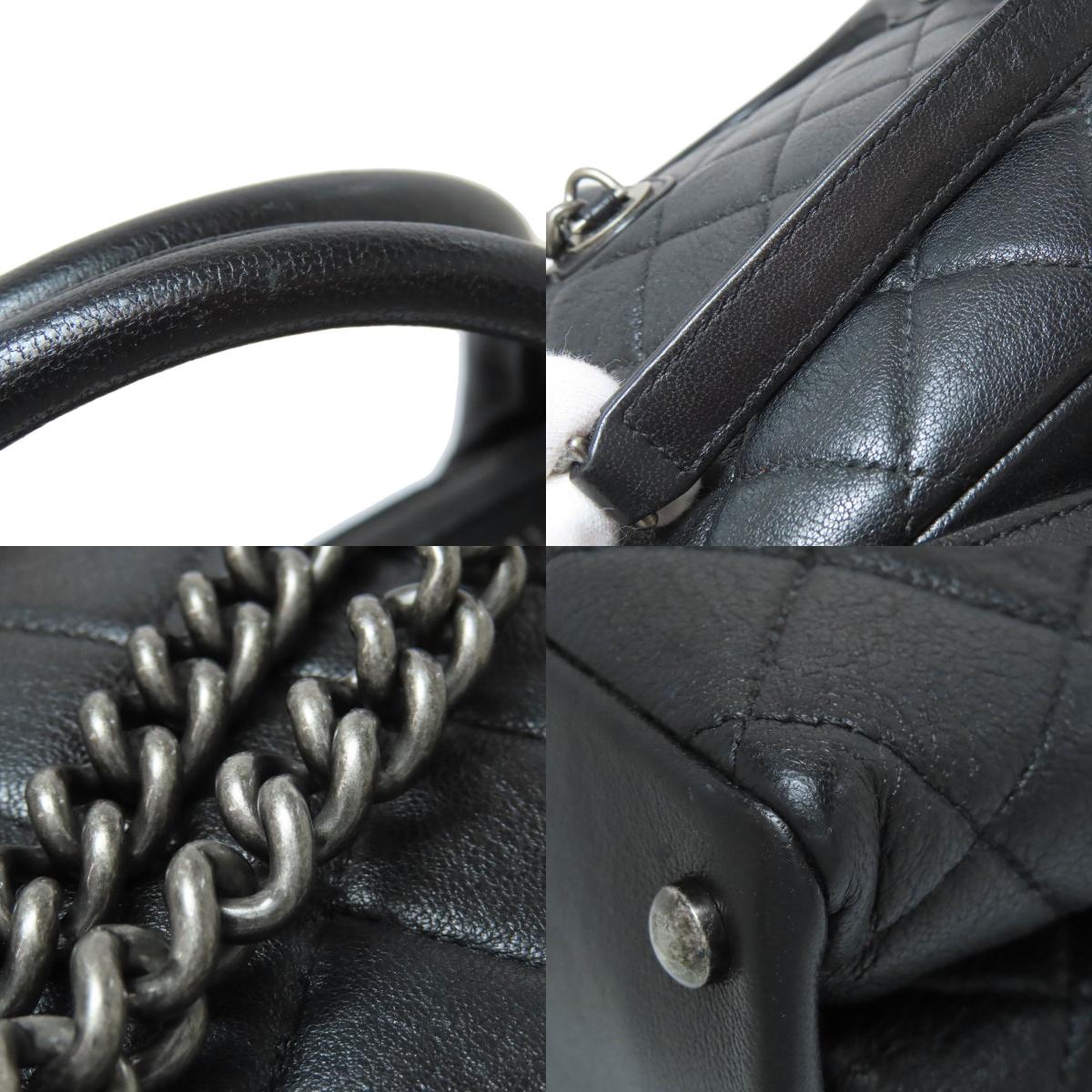 CHANEL Matelasse SilverHardware 2WAY Handbag Calf Ladies [Used]