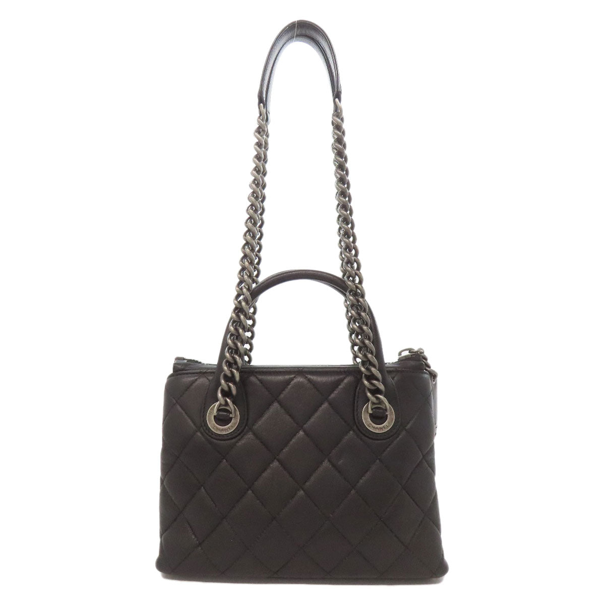 CHANEL Matelasse SilverHardware 2WAY Handbag Calf Ladies [Used]