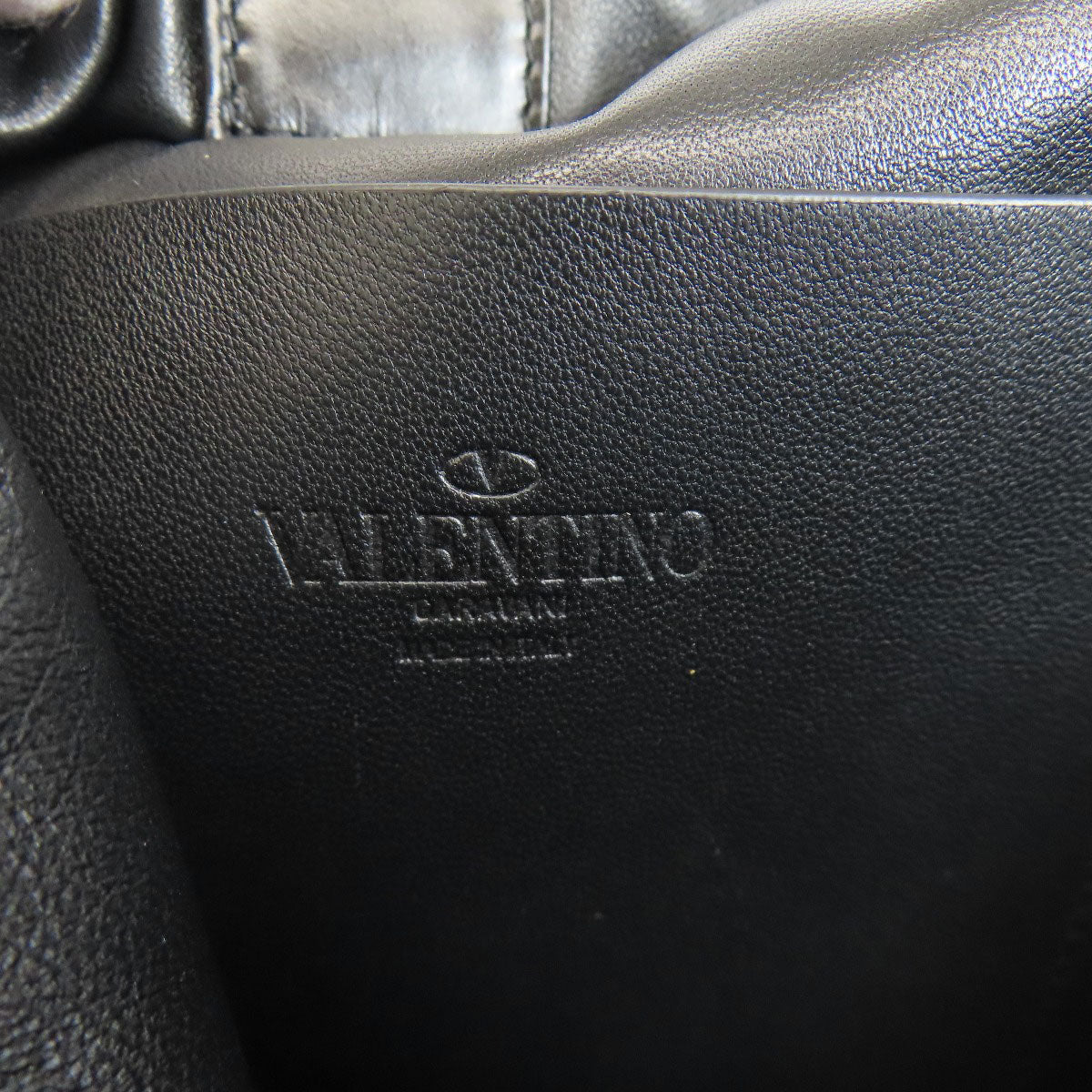 VALENTINO logo Tote Bag Calf Ladies [Used]