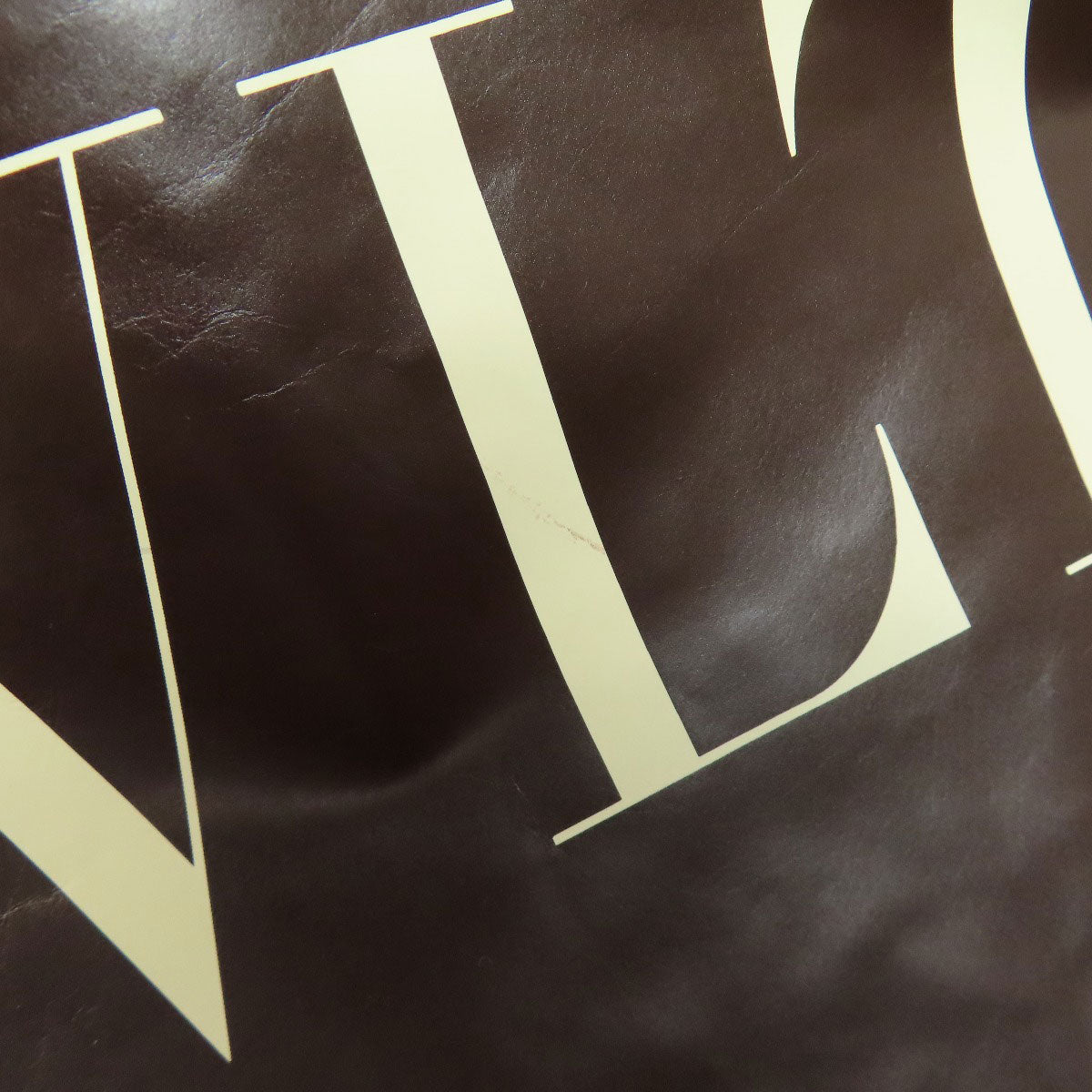 VALENTINO logo Tote Bag Calf Ladies [Used]