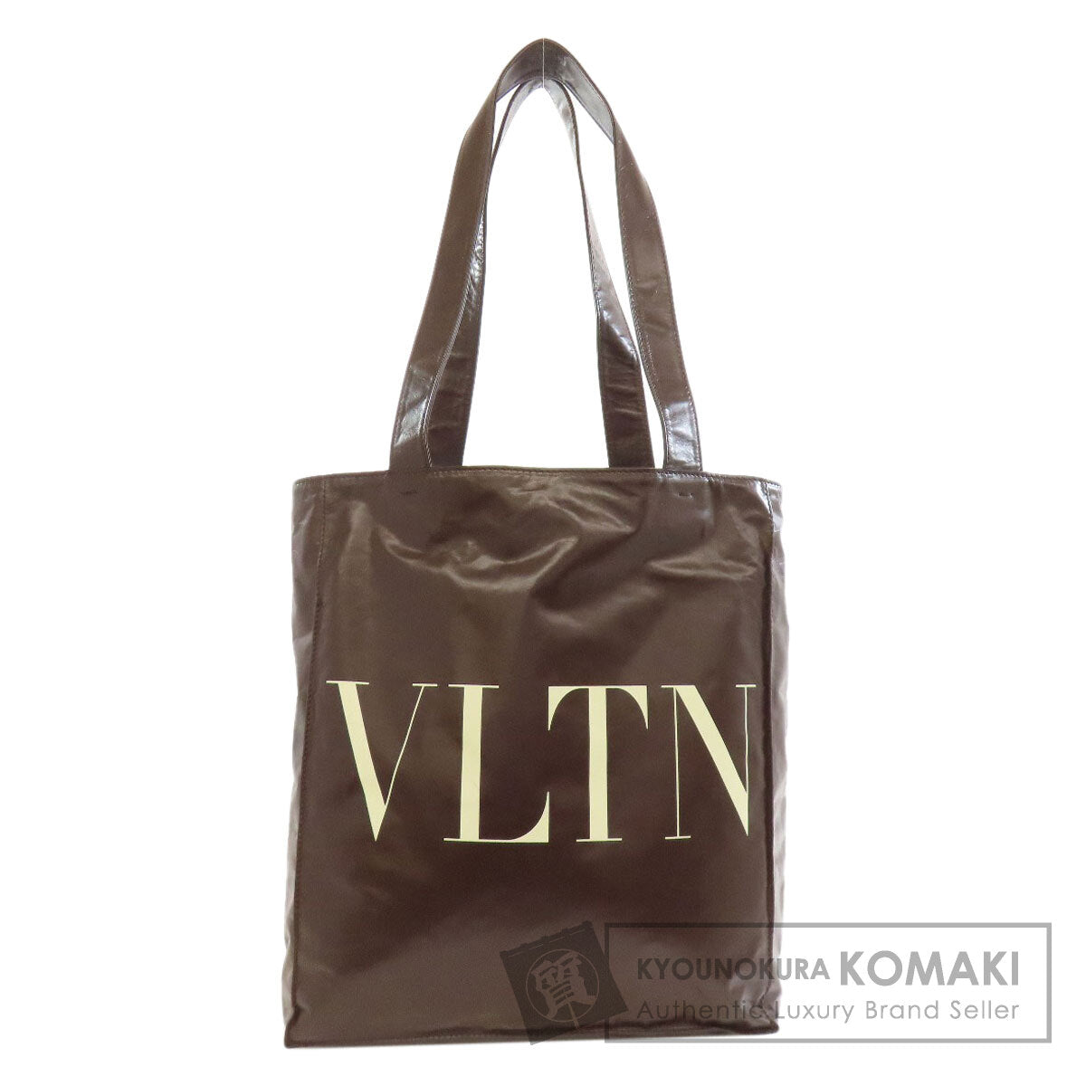 VALENTINO logo Tote Bag Calf Ladies [Used]