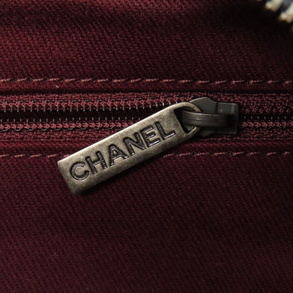 CHANEL ChainShoulder COCO Mark SilverHardware Handbag Calf Ladies [Used]